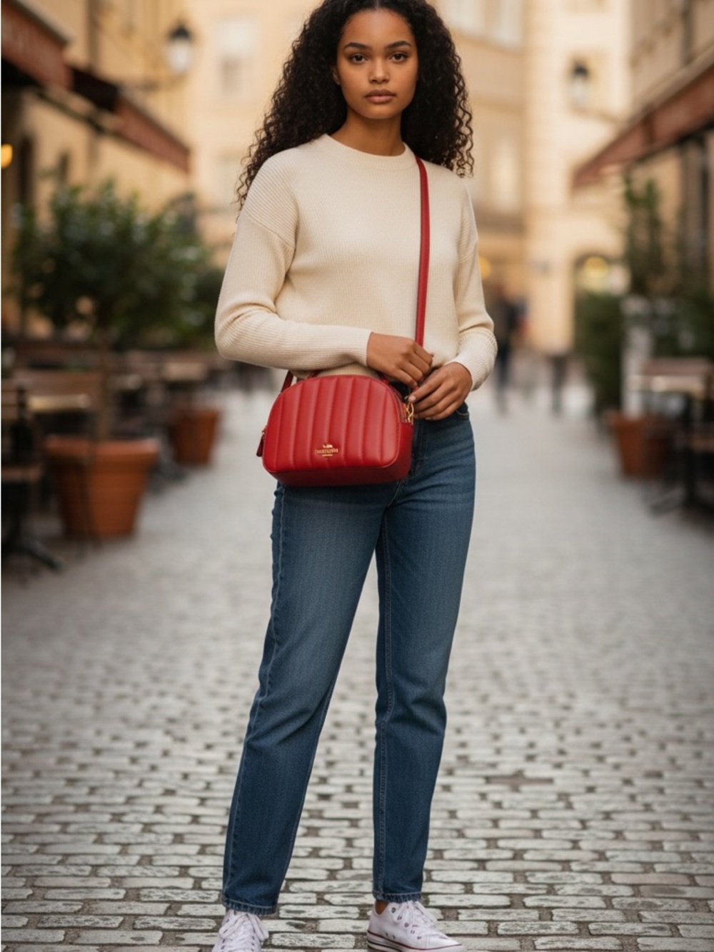 Coach Serena Satchel With Linear Quilting - Picture 8 of 16